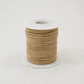 Lace, Suede, Beige, 3/32" x 50ft
