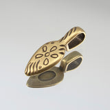 Small Teardrop Glue-on Bail - Antique Brass