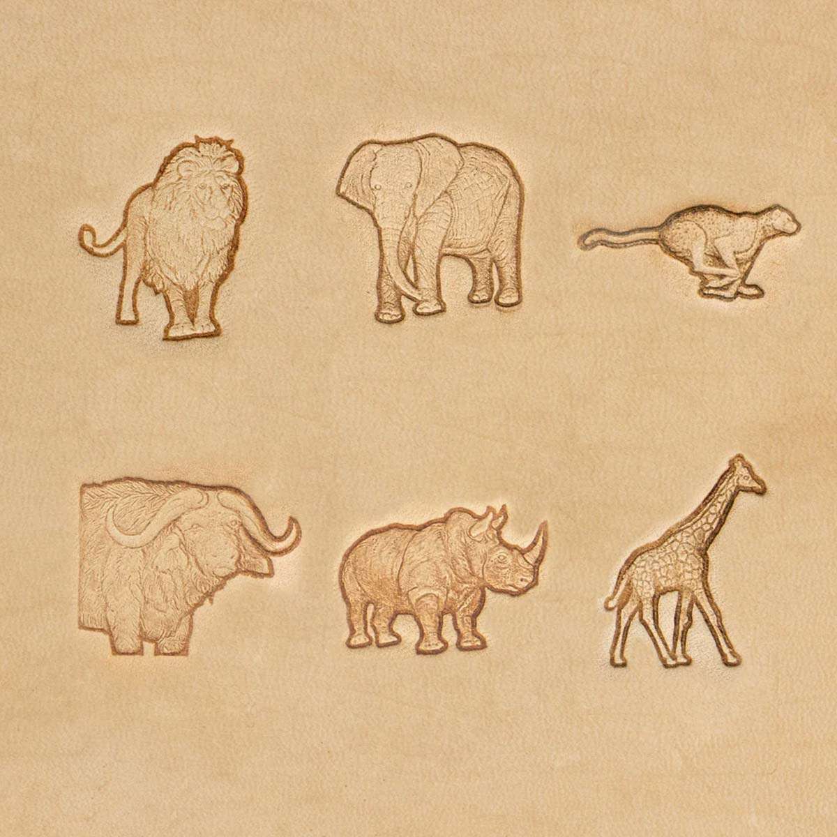 3DAA.Full Set.01.jpg 3D African Animal Stamps Image