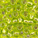 6/0 Seed Beads - Silver Lined Chartreuse 20g