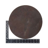 100-12602.SLC.2.jpg 12" Round 6-7oz. Brown Hermann Oak Drum Dyed Pre-Cut Image