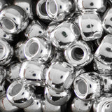 50pk Silver Pony Beads