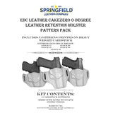 EDC.CakeZero.Glock.01.jpg EDC Leatherworks Holster Patterns Image