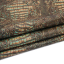 Turquoise Brown Butch Cassidy Embossed Cow
