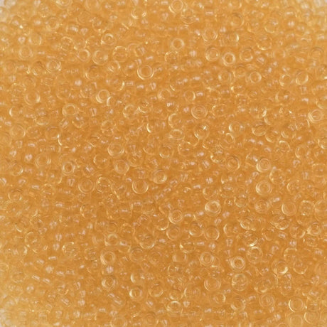 193-15132.SLC.1.jpg 15/0 Seed Beads - Transparent Light Topaz 10g Image