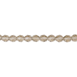 8mm Black Diamond Bead Strand - Firepolished