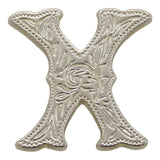 3/4" (X) Alphabet Letter - Silver