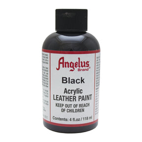 Black Angelus Leather Acrylic Paint 4oz
