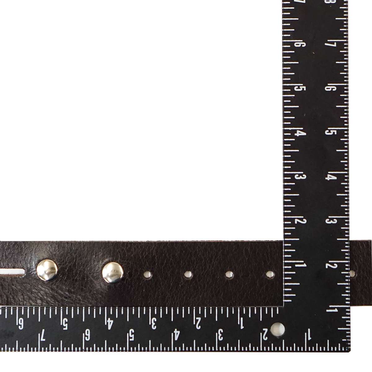 100-2153.SLC.3.jpg Single Hole Belt Blank w/ snaps - Buffalo Brown Image
