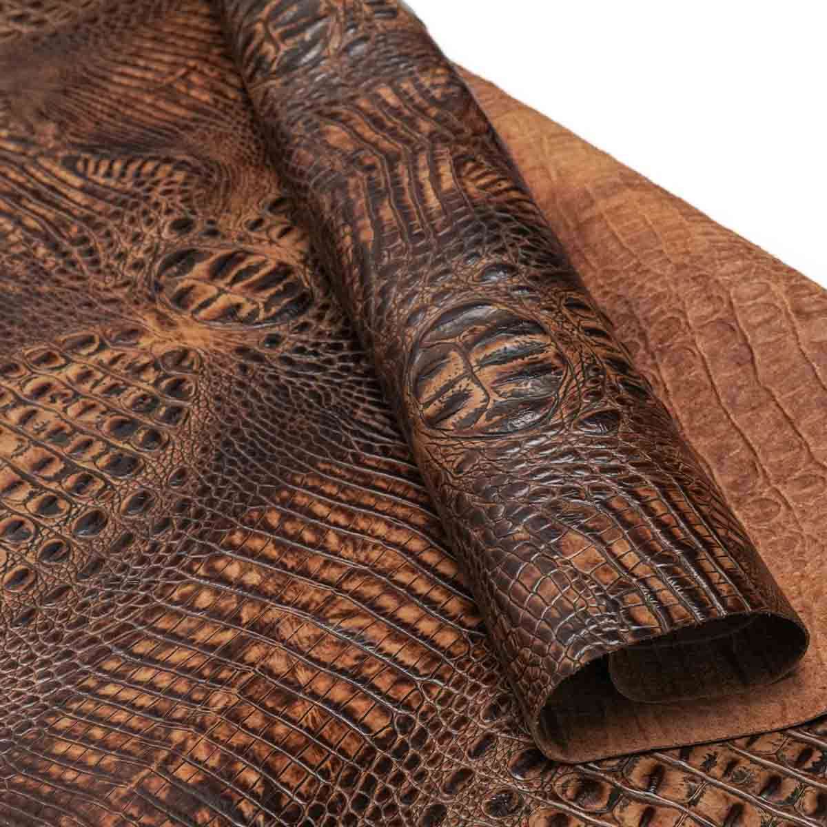 665-1509.SLC.03.jpg Italian Hornback Embossed Side - Mocha Image