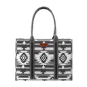 Black Wrangler Wide Canvas Tote