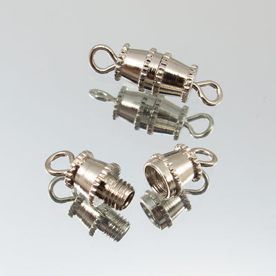 222-40211.SLC.jpg 6pk Large Barrel Clasp - Silver Plate Image