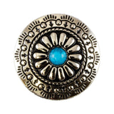 Concho,SW Turquoise, 1-1/4"