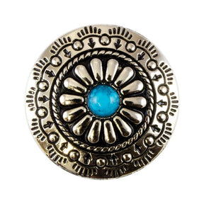 Concho,SW Turquoise, 1-1/4"