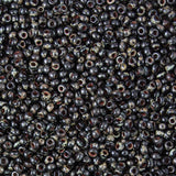 11/0 Seed Beads - Picasso Smoky Black Matte 22g
