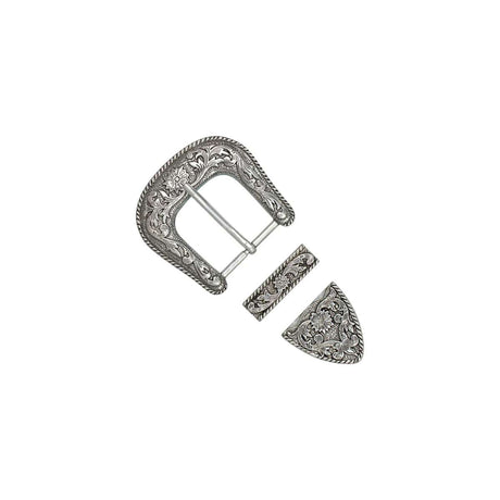 378-1168600.SLC.default.jpg Victoria Buckle Set - Antique Silver Plate 1 ¼" Image