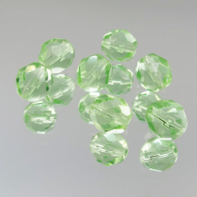 339-107.SLC.jpg 8mm Peridot Bead Strand - Firepolished Image