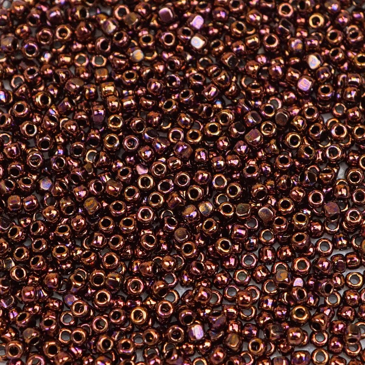 339-15222.SLC.1.jpg 15/0 Toho Dark Bronze Charlotte Seed Bead - 9g Image