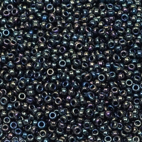 15/0 Seed Beads - Green Iris 8.2g
