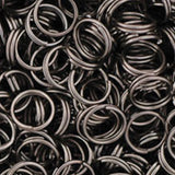 6mm Split Rings - Gunmetal 25pk