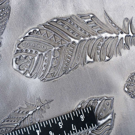 665-1904.SLC.3.jpg Embossed Plume Hide - Pewter Image