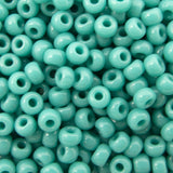 8/0 Seed Beads - Opaque Turquoise Green 22g