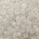 8/0 Seed Beads - Matte Crystal AB 22g