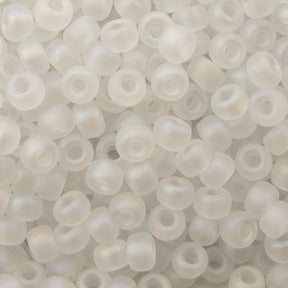 8/0 Seed Beads - Matte Crystal AB 22g