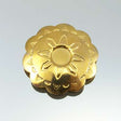222-1608.SLC.jpg Concho Pewter Charm - Gold Plate Image