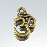 Aum Charm Pendant - Antique Gold