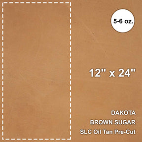 Dakota Brown Sugar Oil Tan Pre-Cut 12"x 24"