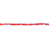 3mm Siam Ruby AB Bead Strand - Firepolished