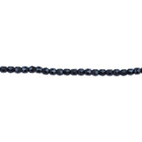 3mm Jet Bead Strand - Firepolished