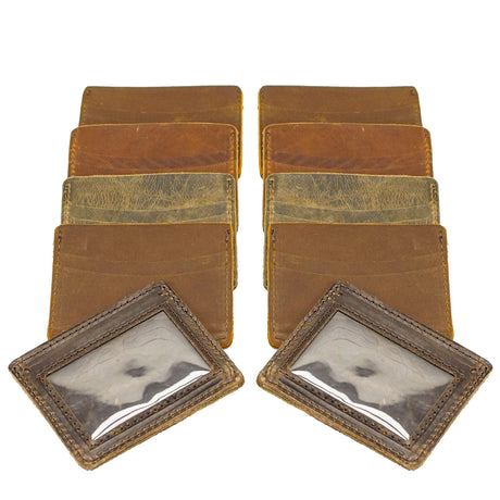 RMWID.Brown.03.jpg Minimalist Wallet w/ID Window - 10 Pack Image