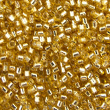 Delica Bead - Gold Silver Lined DB042