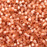 Delica Bead - Silver Lined Peach Alabaster Dyed DB622