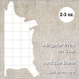 371-17904.SLC.4.jpg Embossed Gator on Cow - Antique Bone Image