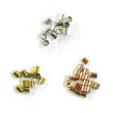 2x2mm Crimp Beads - Gold Plate 100pk
