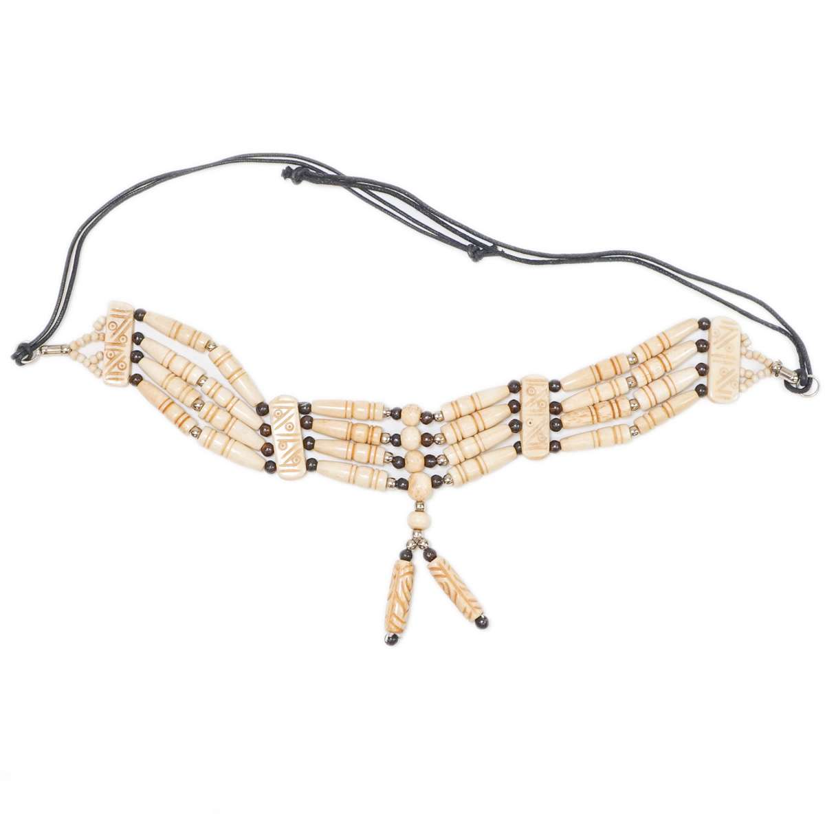 16-5456.SLC.2.jpg Bone Choker - Antique White W/Drop Image