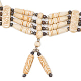 16-5456.SLC.1.jpg Bone Choker - Antique White W/Drop Image