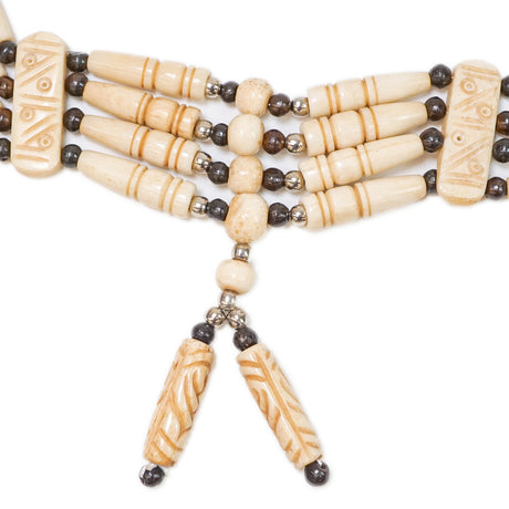 16-5456.SLC.1.jpg Bone Choker - Antique White W/Drop Image