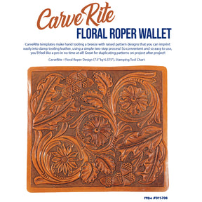 CarveRite - Floral Roper Wallet