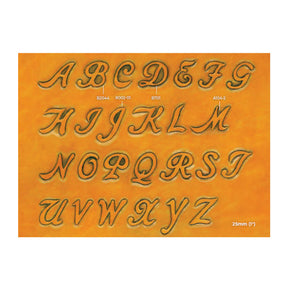 Maker Aid - 1" Cursive Alphabet