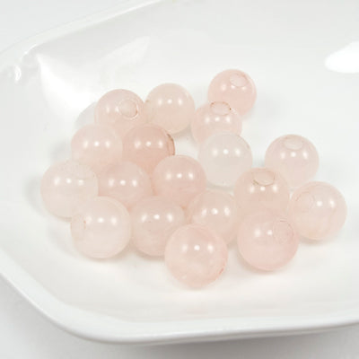 185-21.SLC.jpg 12mm Rose Quartz Strand Image