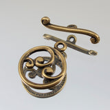 15mm Small Spiral Toggle - Gold Plate