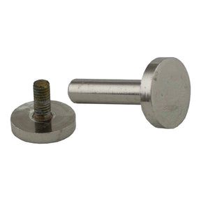 5/8" Flat Screw Post - Solid Brass/Nickel Plate 10pk