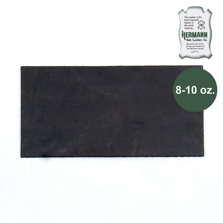 49-9200.SLC.1.jpg Hermann Oak Drum Dyed Black Pre-Cut 8-10 oz. 6" x 12" Image