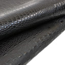 Black Embossed Gator on Cow