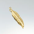222-7606.SLC.jpg Small Feather Charm - Gold Plate Image