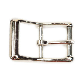 1" Center Bar Roller Buckle - Nickel Plate